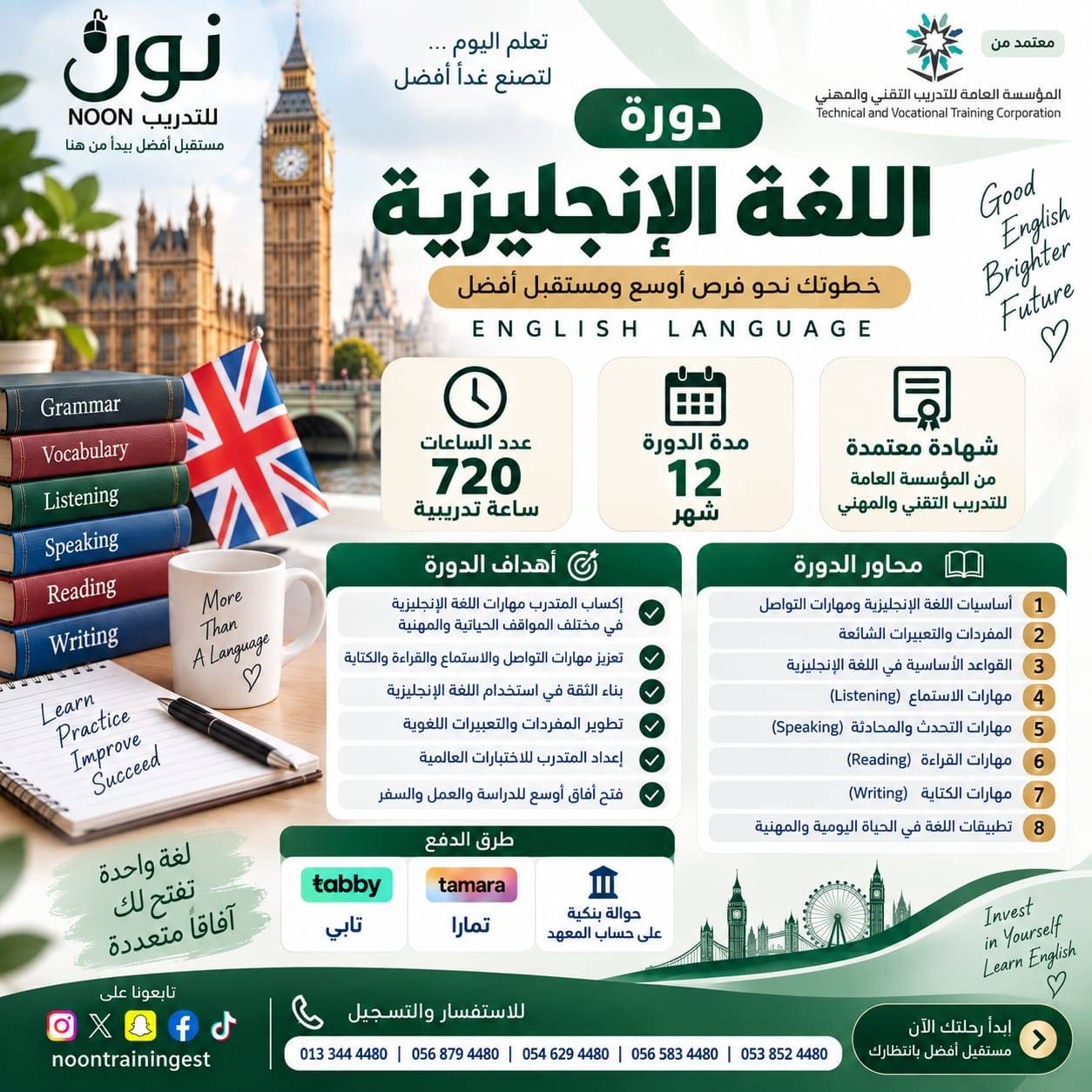 دورة اللغة الإنجليزية